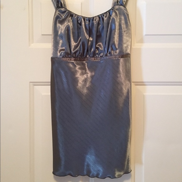Metallic Gray/Silver Dressy Tank - Picture 4 of 7